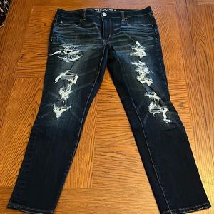 American Eagle Dark Wash 360 Stretch Jeans